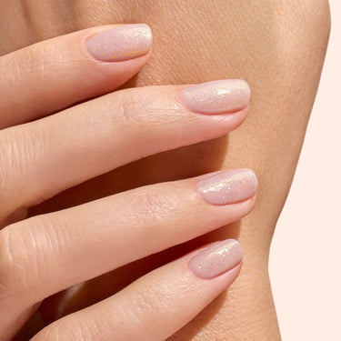 Green Shimmery Top Coat Gold