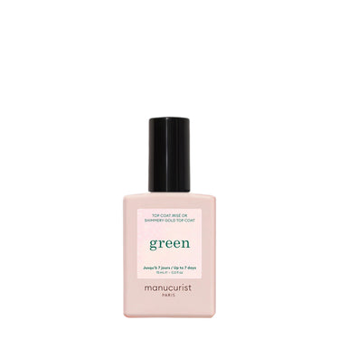 Green Shimmery Top Coat Gold