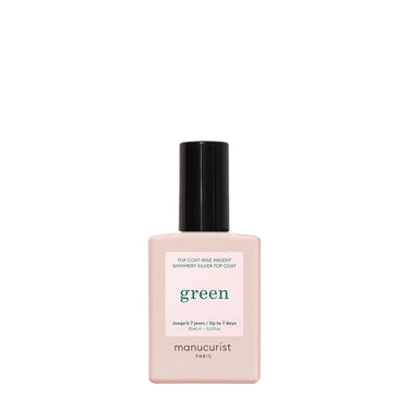 Green Shimmery Top Coat Silver